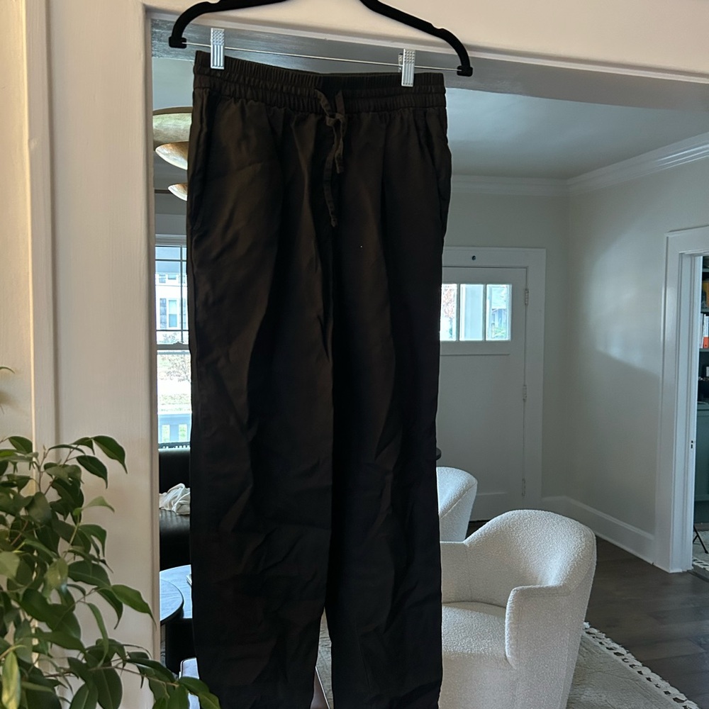 Everlane Small Black Tie Waist pants